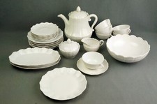 GIRAUD Limoges CORAIL weiss schönes altes Teeservice 6P 24tlg