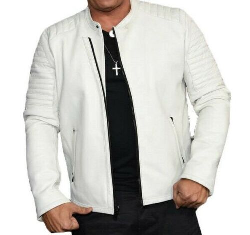 Vin diesel weiß lederjacke - weiß,