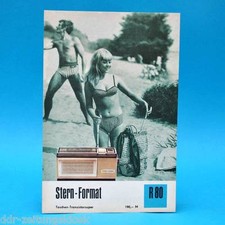 Stern-Format Taschen-Trans.-super 1970 | Prospekt Werbung DEWAG DDR Radio R80 G