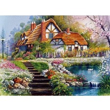 Kreuzstich Stickset Haus