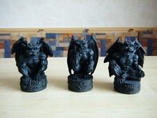 3 Gargoyles 11 cm hoch / Polyresin