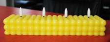 Led kerze bubble gelb - kerze,, bubble-kerze,
