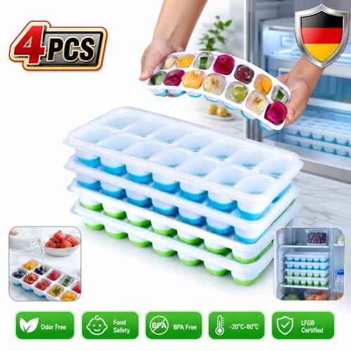 Eiswürfelform silikon mit - 4x,