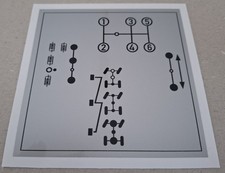 Unimog Aufkleber Schaltschema