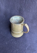 Antiker Messing Krug Bierkrug Vintage 1950er Jahre Alt Sammler Deko Selten