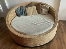 Massiver Korbsessel aus Wasserhyazinthe