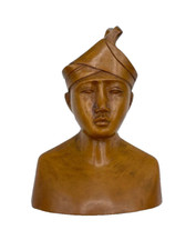 Alte Rosenholz Büste aus Bali