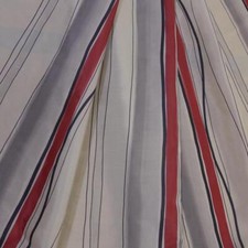 Dekostoff rot grau natur