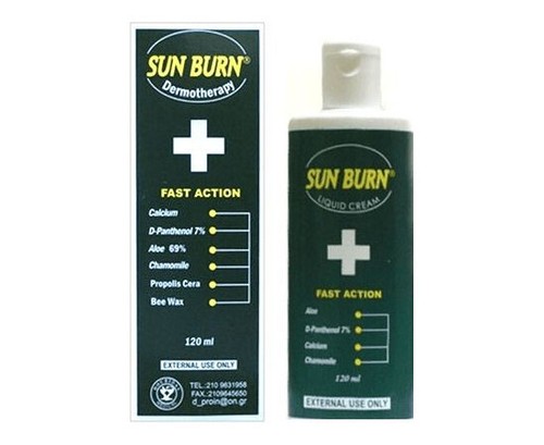 Sun burn dermotherapie - burn,