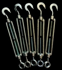 Drahtseilspanner / Spannschloss / Seilspanner / Haken, Öse/ 5x Spannschraube M6