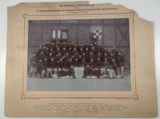 Militaria, Gruppenfoto Königliche Infanterie-Schießschule Spandau 1903 32x40cm