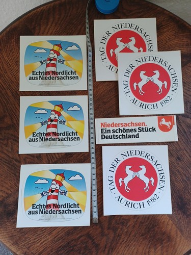 7×Werbeaufkleber