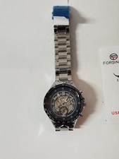 Neu Edelstahl Automatik Armbanduhr Für Herren mit Edelstahlarmband  Nie Getragen