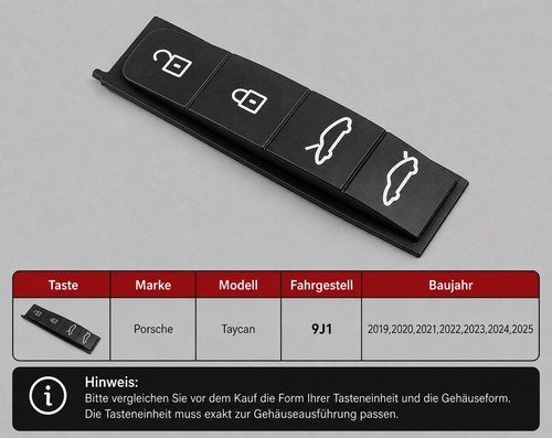 Porsche tastenfeld gummi - tastenfeld,