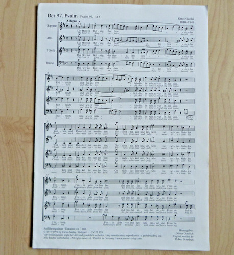 Noten chor gesang - chor, der