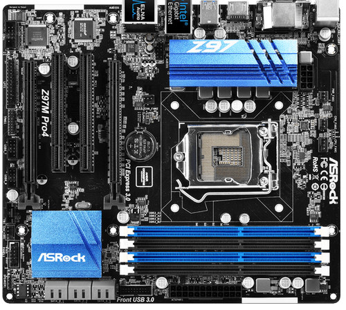Mainboard asrock z97m - pro, mit