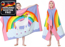 Badeponcho Baumwolle Kinder