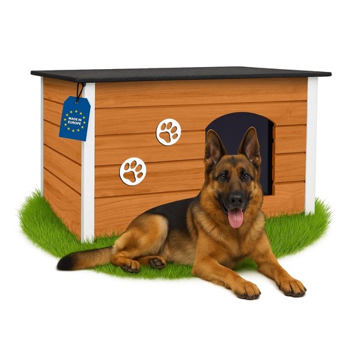 Hundehütte xxl eiche isoliert - eiche,