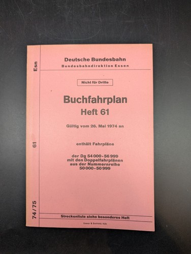 Buch buchfahrplan heft - heft, 61