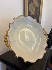 Bavaria Serviceplatte Prunkteller Prunkschale Porzellanschale vergoldet