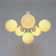 1960er Sputnik Deckenleuchter E.R. Nele Temde Kaiser Deckenlampe