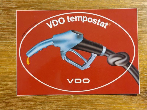 Vdo tempostat aufkleber - -,