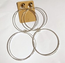 Xxl creolen ohrclips bicolor - xxl,