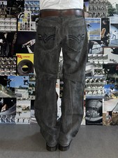 Jeans ECKO UNLTD. W32 IT43 Herren Relaxed Straight Fit Skater Vintage Y2k Bestickt