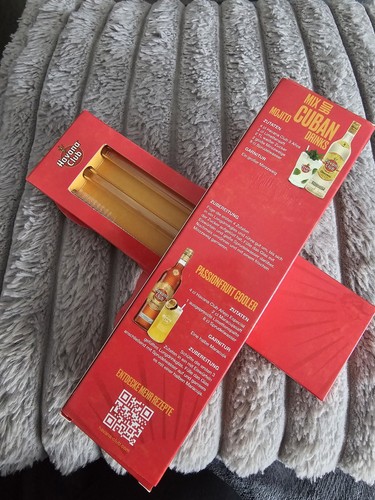 Glas trinkhalme stk mit 2 - trinkhalme,