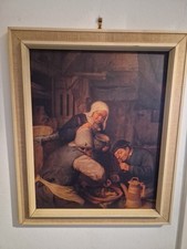 Kunstdruck Stil von Adriaen van Ostade - Zwei schmausende Bauern 