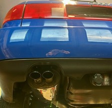 FOX Sportauspuff Endschalldämpfer Audi 100/A6 quattro Typ C4 2x63mm uneingerollt