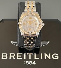 BREITLING COCKPIT DAMENUHR REF.: D71356 750/-GOLD/STAHL MIT BRILLANTEN 0,44 ct