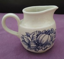 DDR Sahne Kännchen - Kürbis Muster - Colditz Porzellan DESIGN OSTALGIE