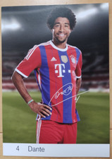 Dante  Autogrammkarte FC Bayern München Abwehr FCB Saison 2014/2015