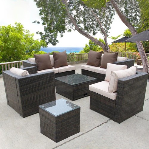 Braun rattan garten - braun,