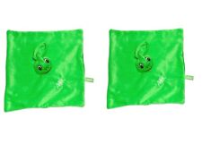 WIE NEU* 2x AOK Jolinchen Frosch FROG grün Schmusetuch Schnuffeltuch Kuscheltuch