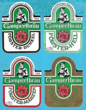 4 BIERETIKETTEN DER