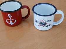 Verkaufe Von Batela 2 Espresso Becher Aus Emaille, Gebraucht. Ohne Verp 