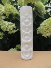 VINTAGE VASE MILCH GLAS ÜBERFANGGLAS 70er JAHRE OP ART  BUBBLE  VERMUTLICH PEILL