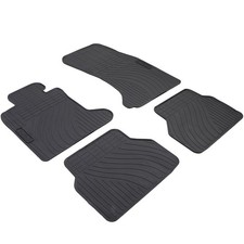 Auto Gummi Fußmatten Schwarz