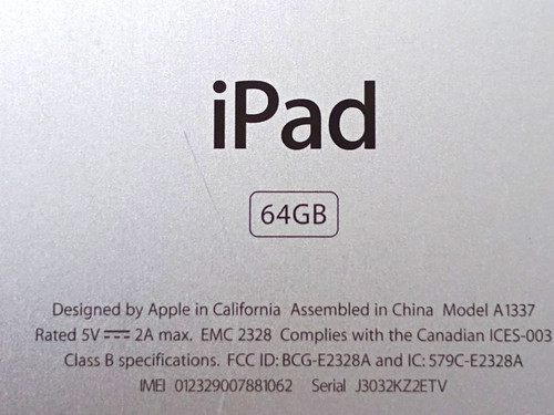 Apple ipad zoll fi 64 - 9,7,