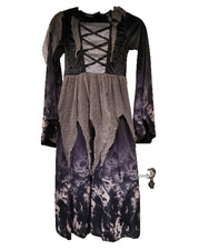 Hallow's Eve Halloween Wunderschönes HEXENKLEID für Mädchen Gr. 128 NEU