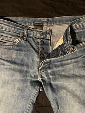 Christian Dior Homme Blue Jeans W30 L30 Denim gerades Bein