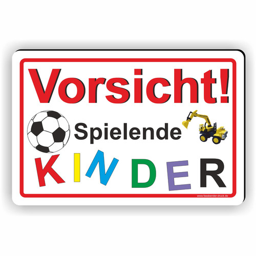 Vorsicht spielende kinder - spielende,