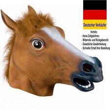 Pferdemaske Pferde Kopf Ganz Maske Anonym Karneval Gummimaske Latex Halloween