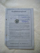 Originaler Oldtimer Traktor KFZ Pappbrief Deutz D 25.2