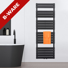 VILSTEIN Design Badheizkörper Handtuchwärmer Flach 1800x500mm Schwarz B-Ware
