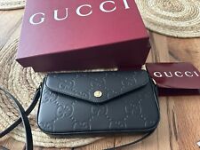 Gucci GG Super-Mini-Schulter Tasche schwarz Handtasche wie NEU+OVP+Rechnung