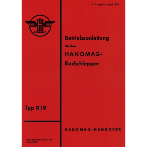 Hanomag typ r19 radschlepper - typ,