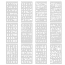 12 Stück Alphabet Zahlen